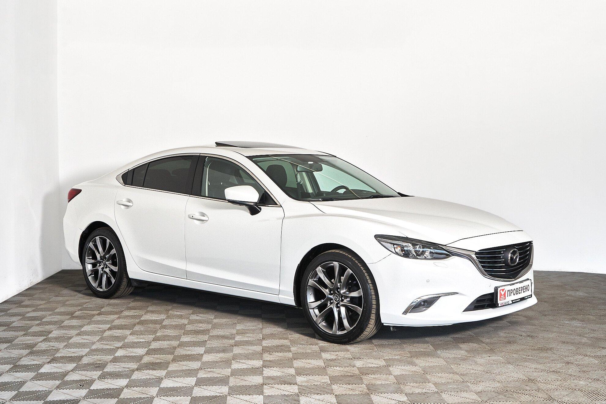 Mazda 6 2016, белый