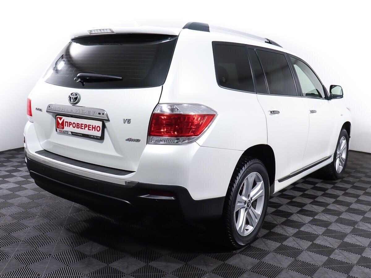 Toyota Highlander 2012, белый