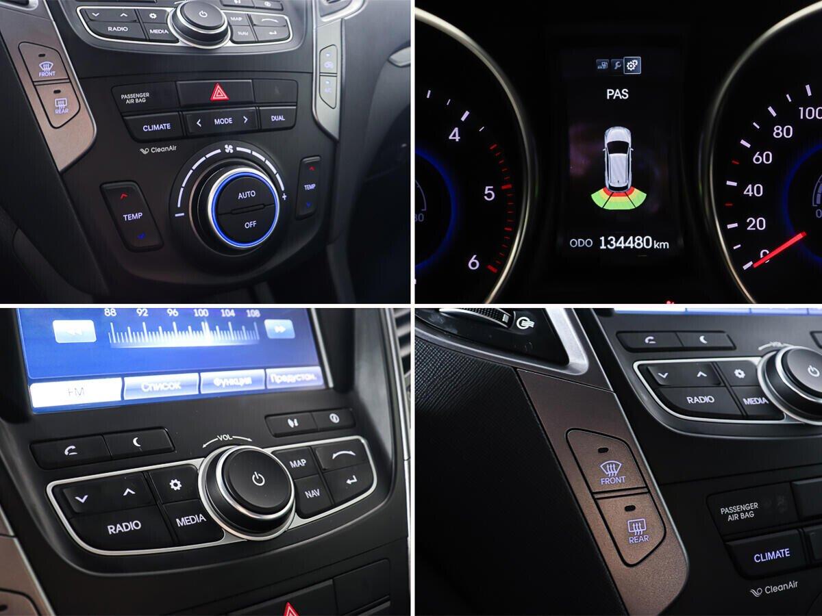 Hyundai Santa Fe 2015, серебряный