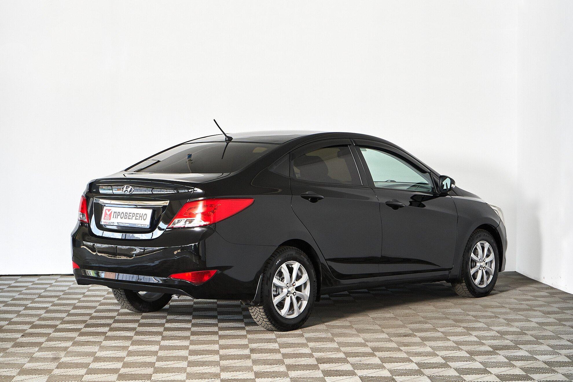 Hyundai Solaris 2014, черный
