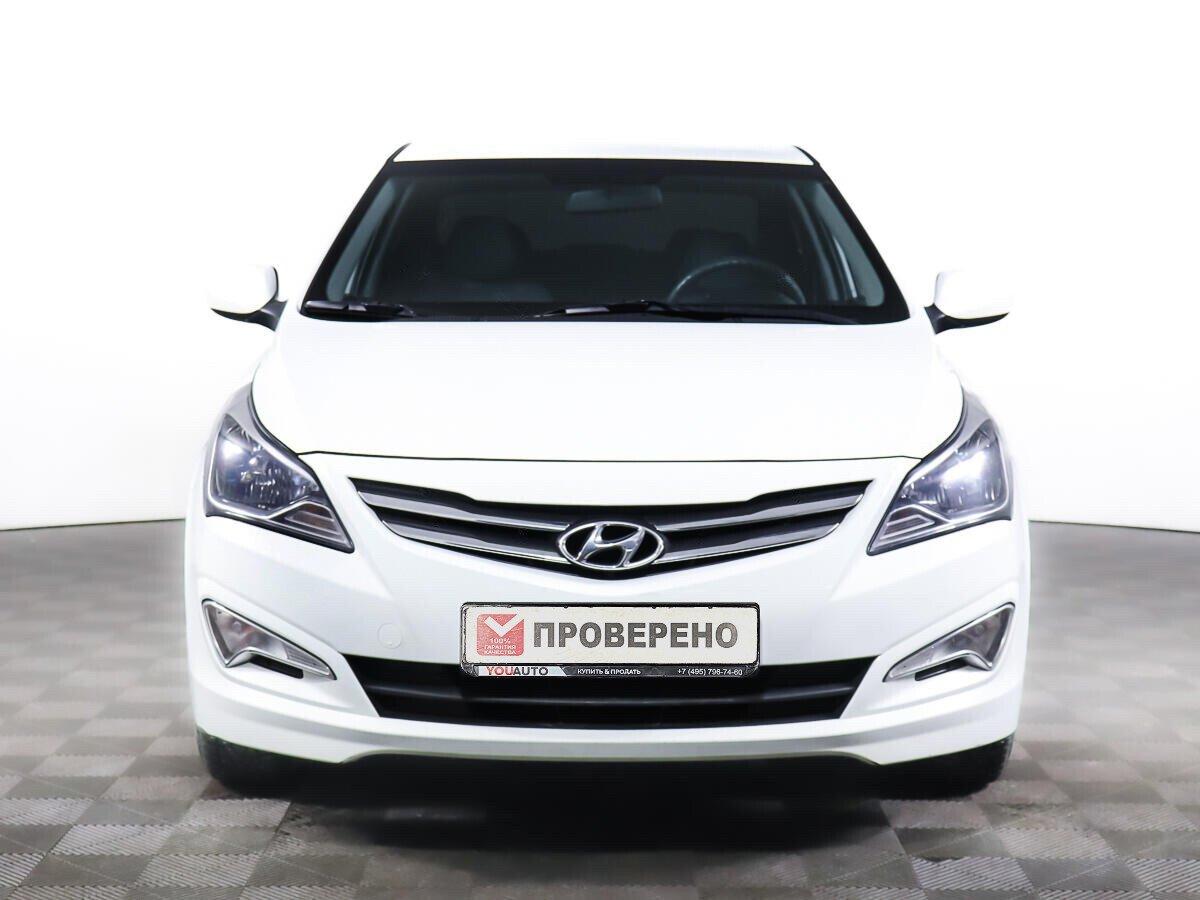 Hyundai Solaris 2016, белый