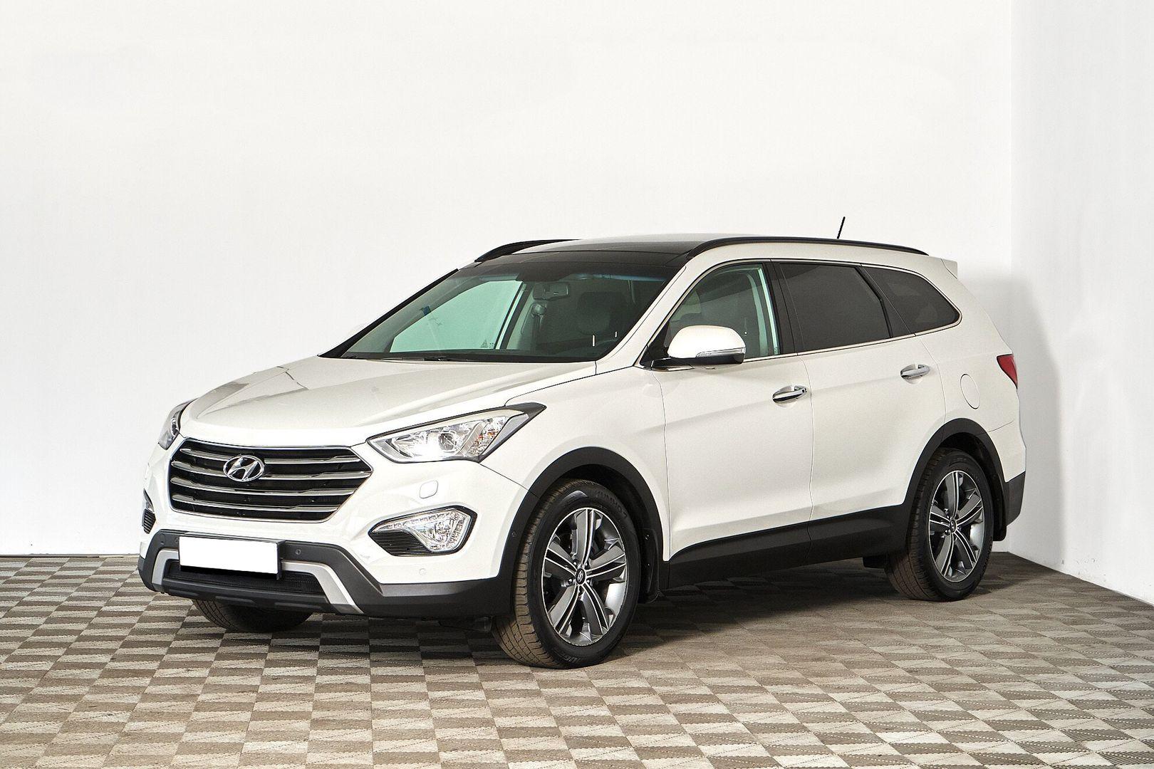 Hyundai Santa Fe 2015, белый