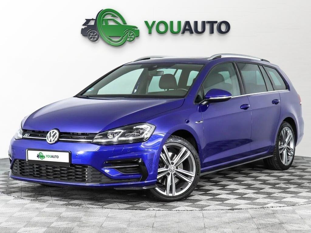 Volkswagen Golf 2019, синий