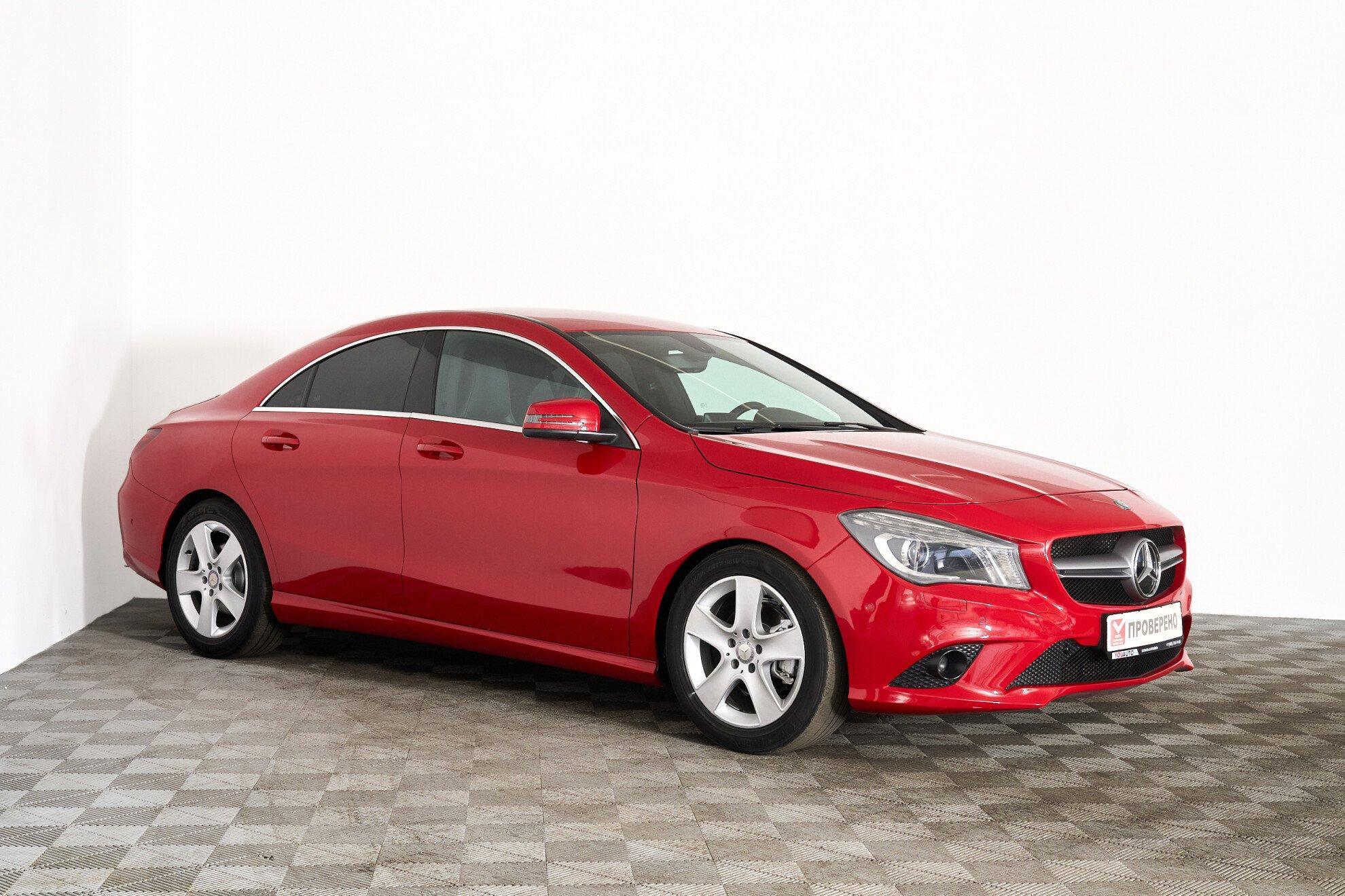 Mercedes-Benz CLA 2014, красный