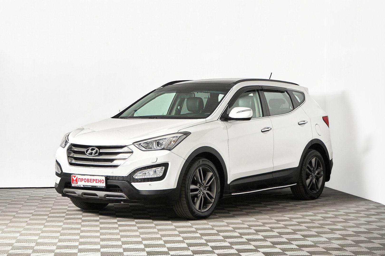 Hyundai Santa Fe 2013, белый