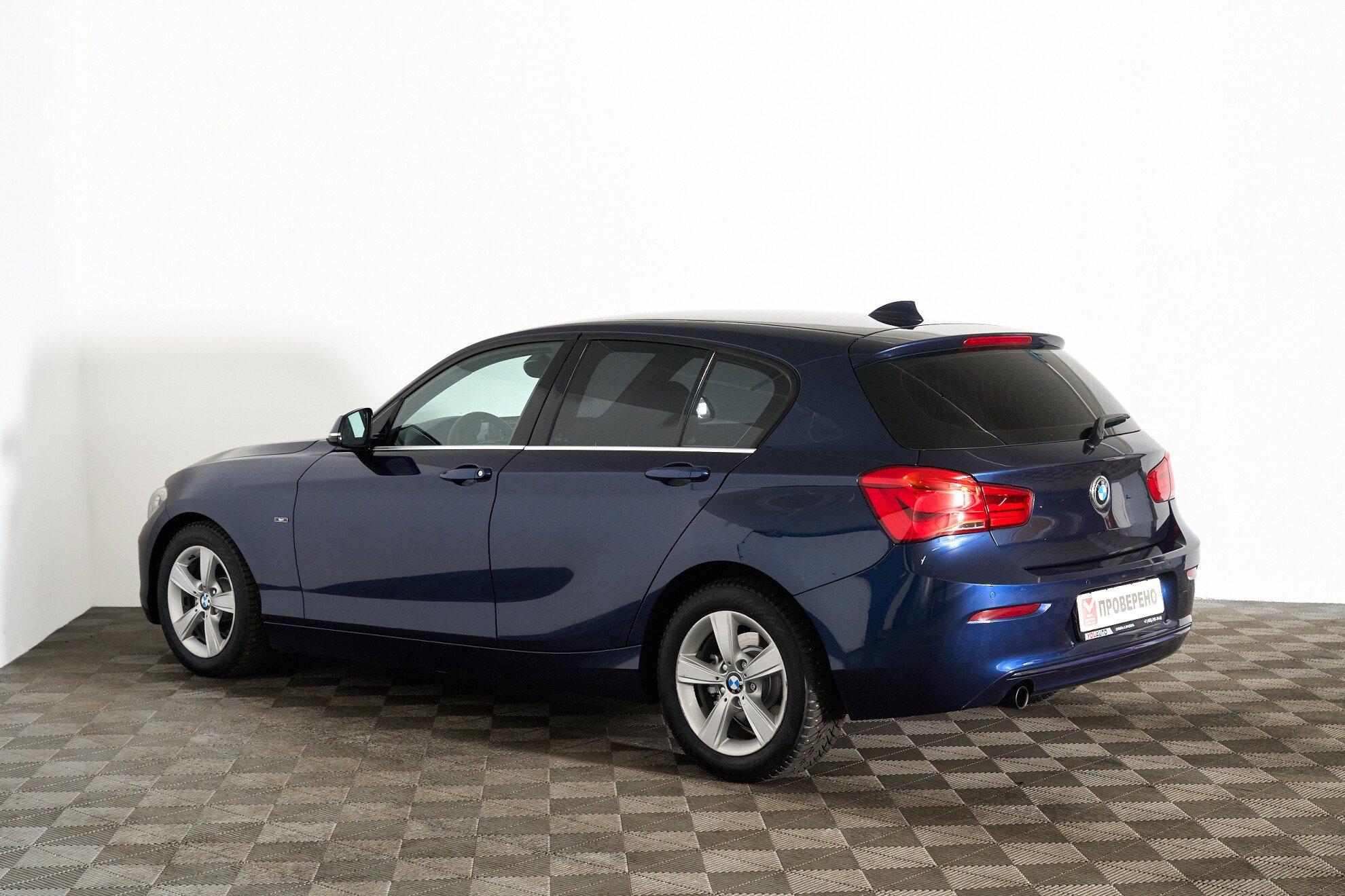 BMW 1 серии 2017, синий