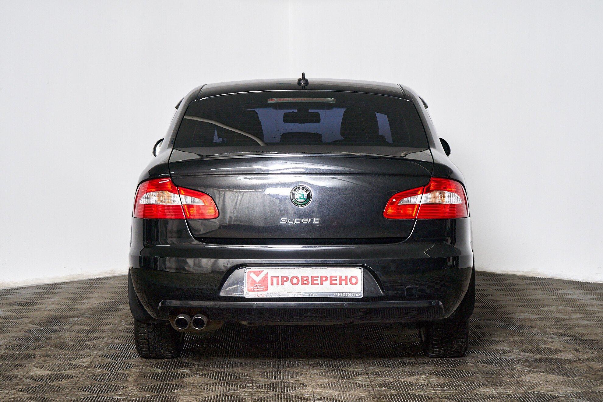 Skoda Superb 2009, черный