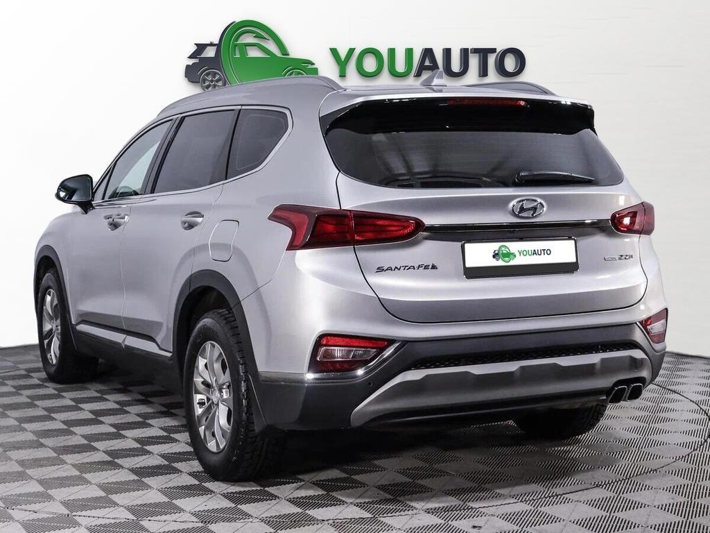 Hyundai Santa Fe 2020, серебряный