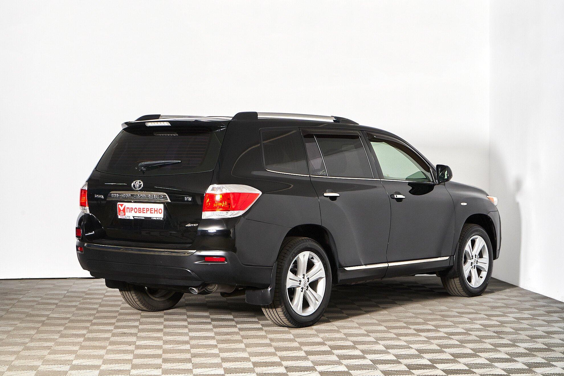 Toyota Highlander 2012, черный