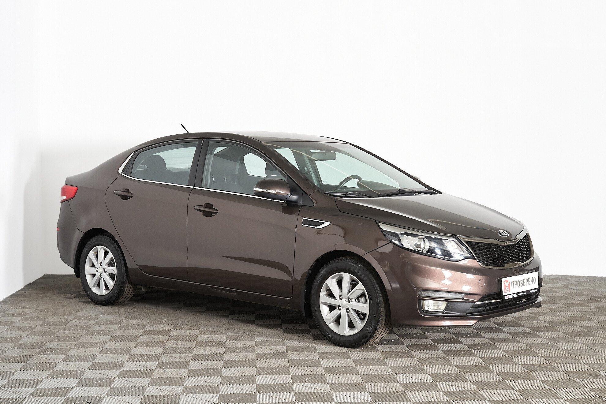 Kia Rio 2016, коричневый