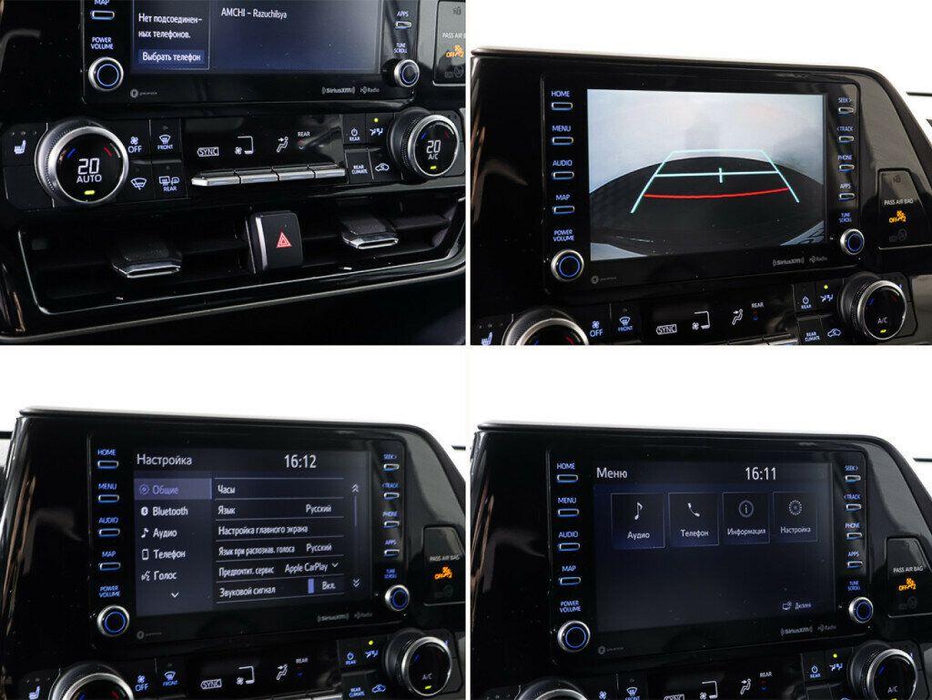 Toyota Highlander 2022, черный