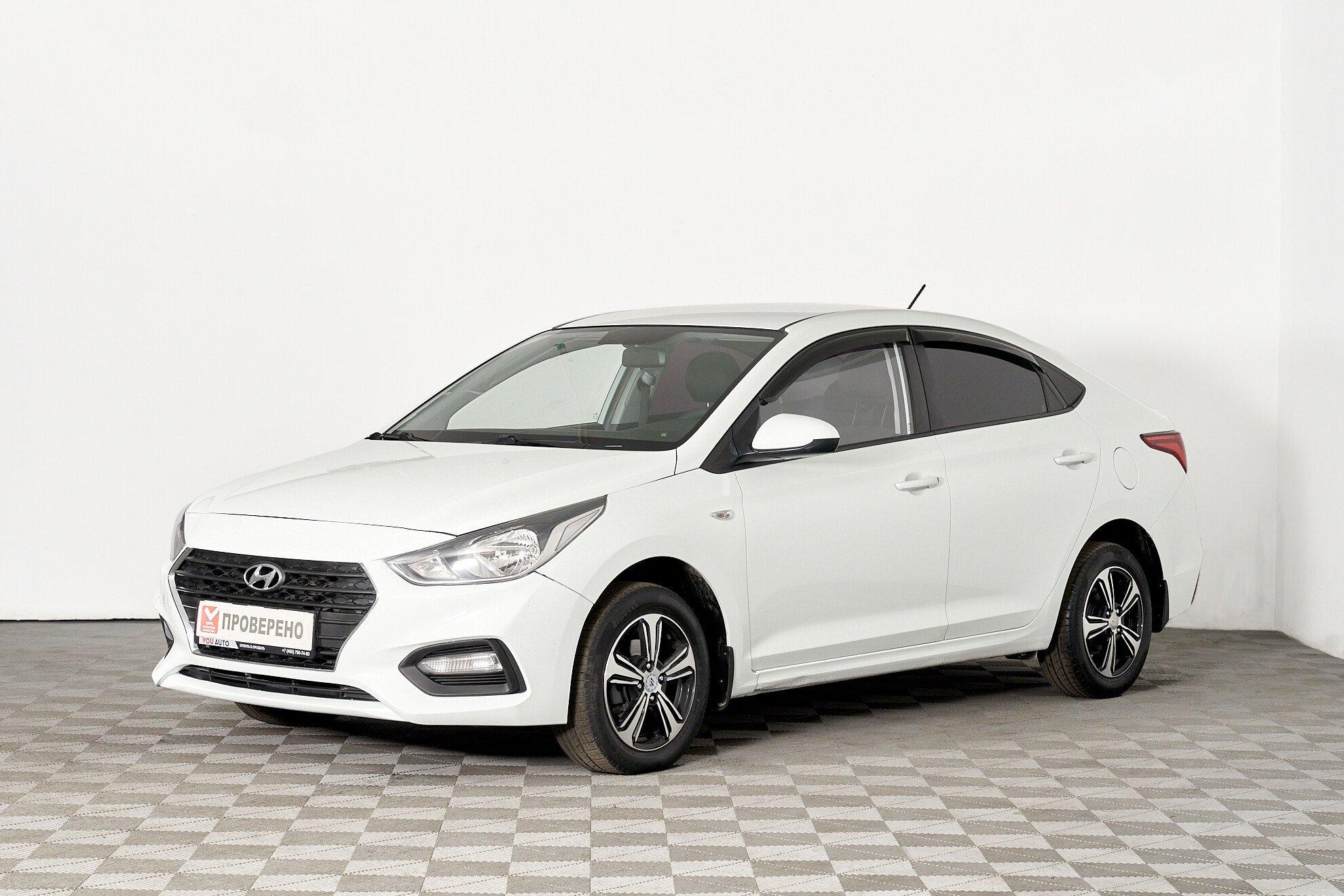 Hyundai Solaris 2019, белый