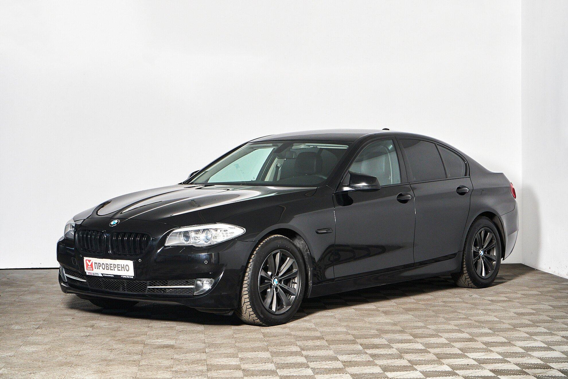 BMW 5 серии 2012, черный
