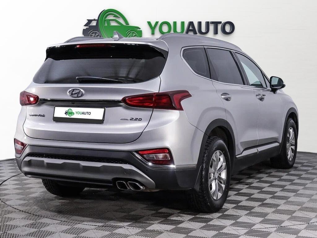 Hyundai Santa Fe 2020, серебряный