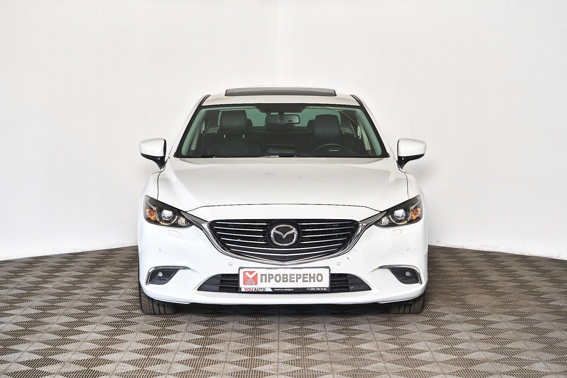 Mazda 6 2016, белый