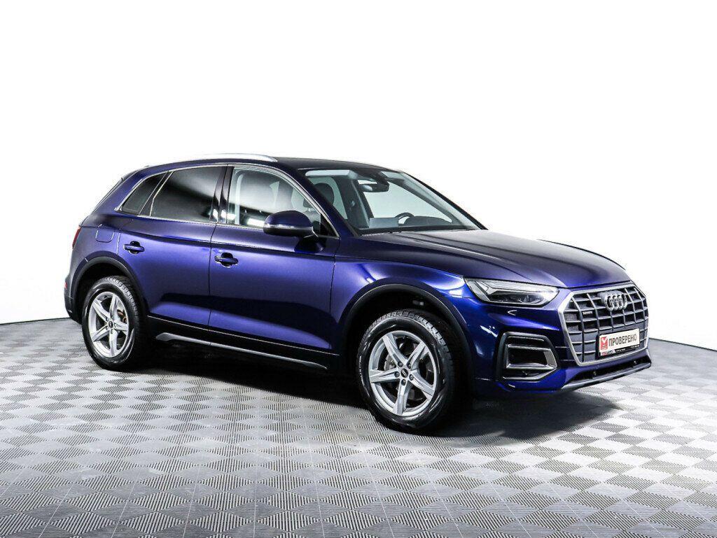 Audi Q5 2021, синий