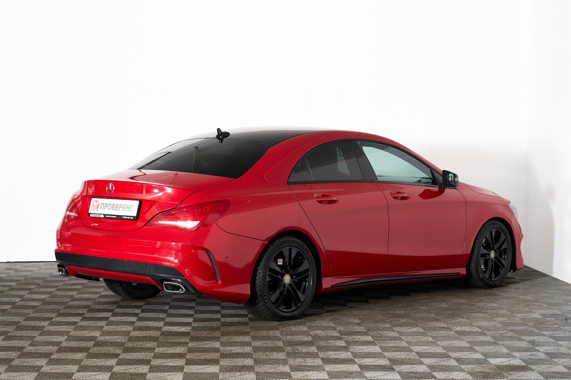 Mercedes-Benz CLA 2014, красный
