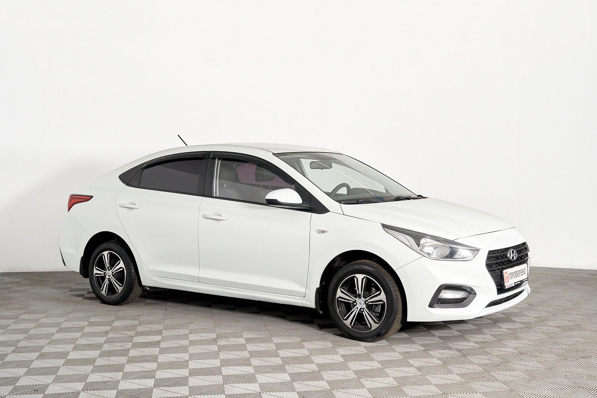 Hyundai Solaris 2019, белый