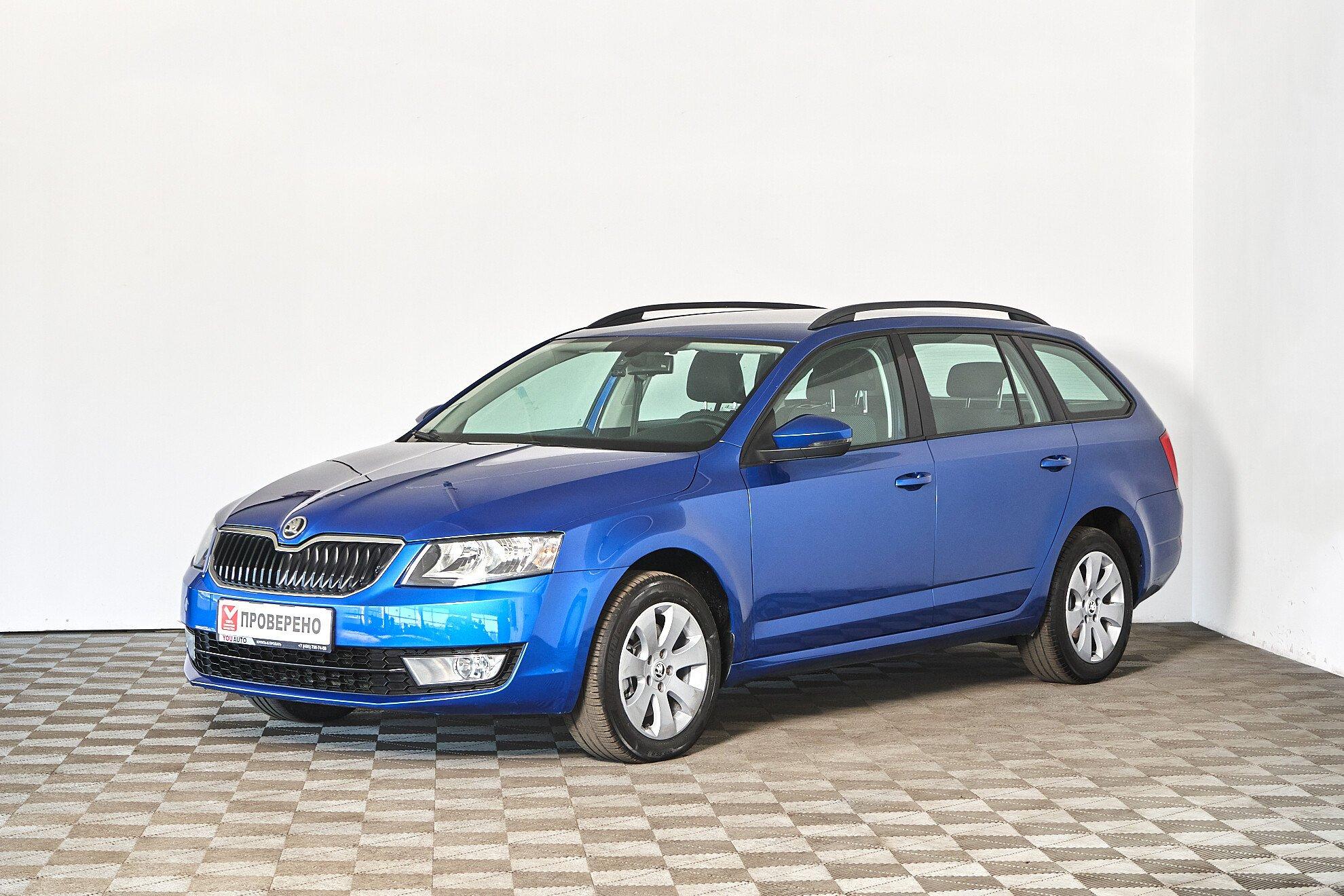 Skoda Octavia 2016, синий