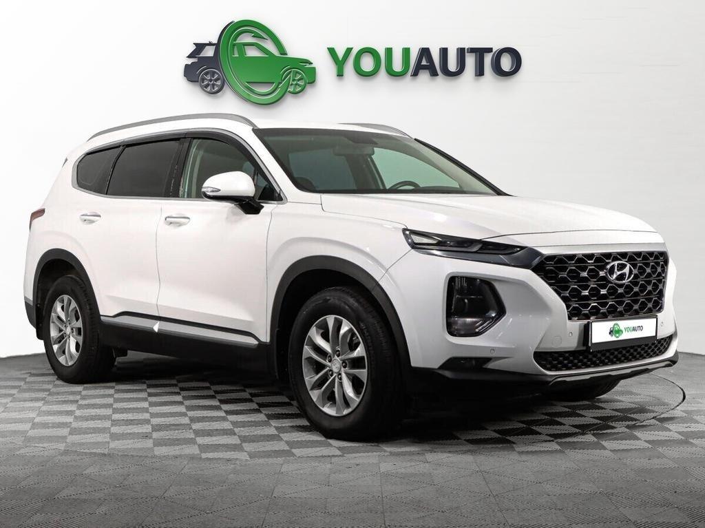 Hyundai Santa Fe 2018, белый