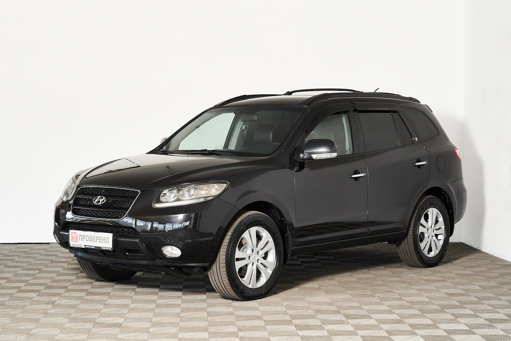 Hyundai Santa Fe 2009, черный