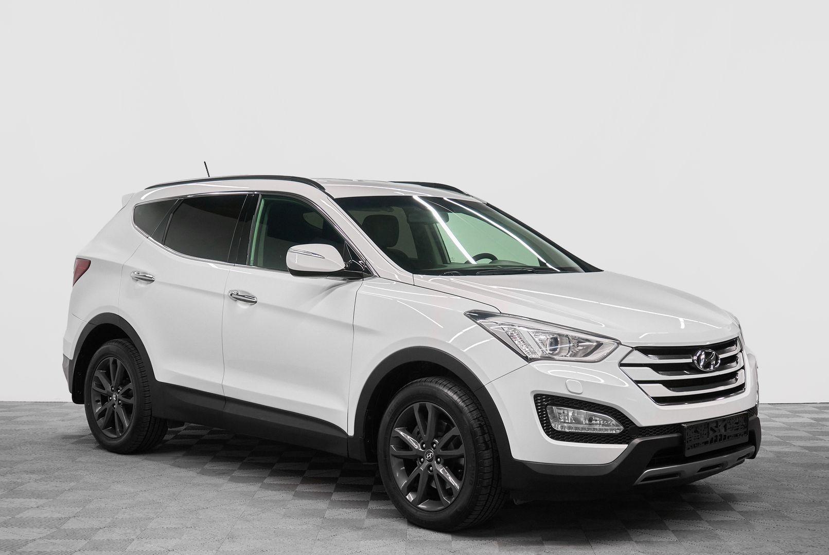 Hyundai Santa Fe 2013, белый