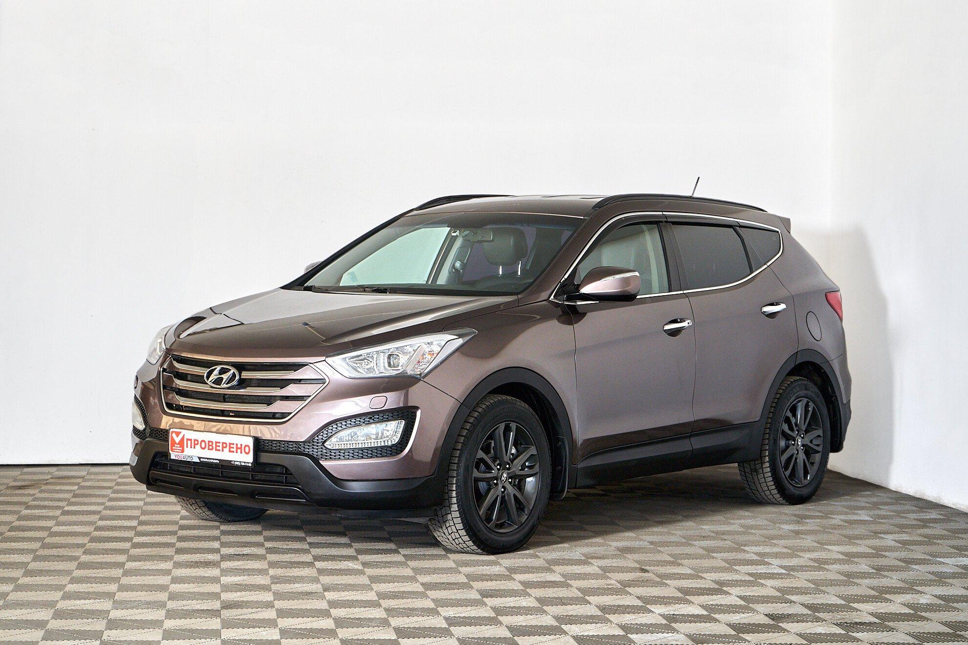 Hyundai Santa Fe 2013, коричневый