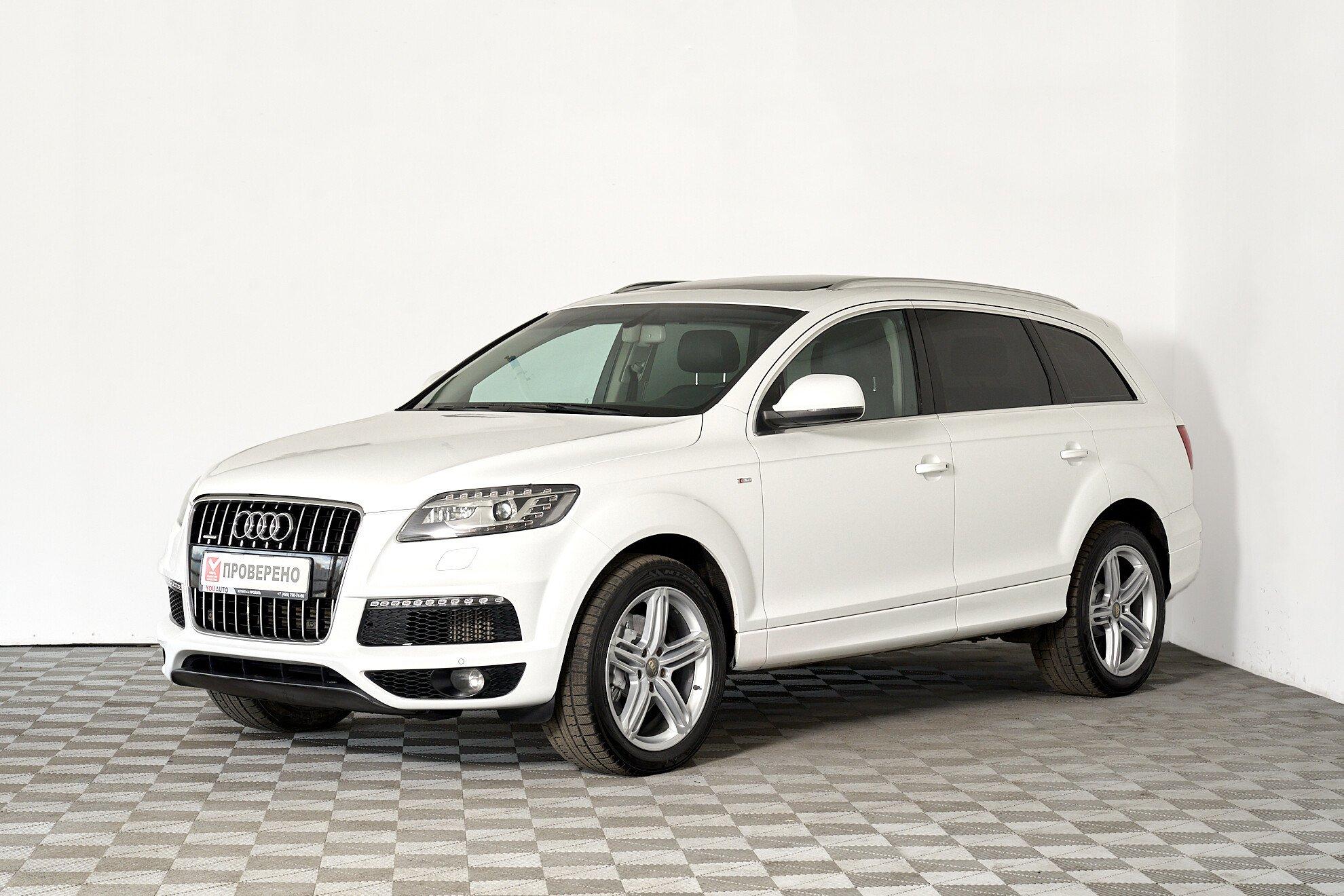 Audi Q7 2014, белый