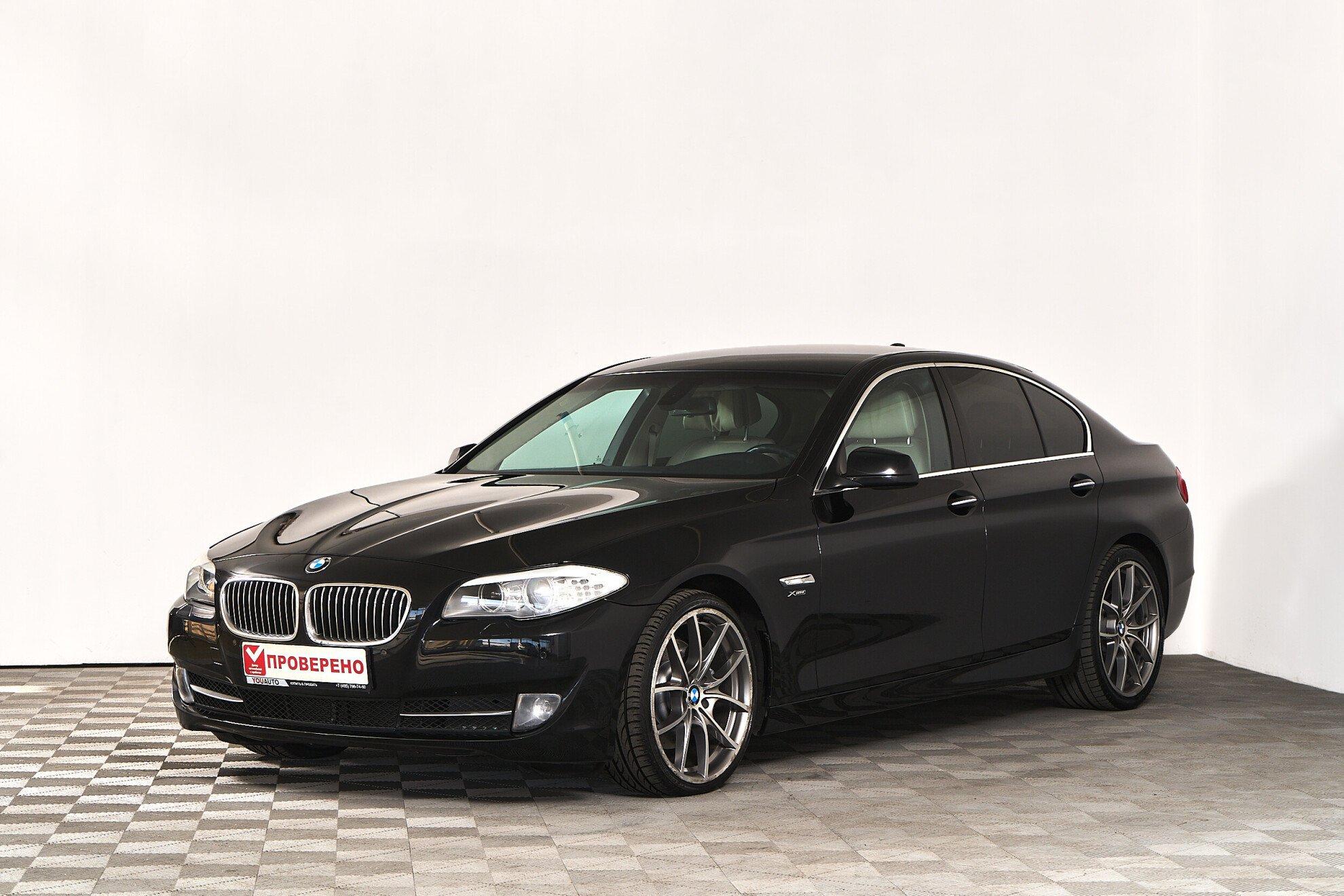 BMW 5 серии 2011, черный