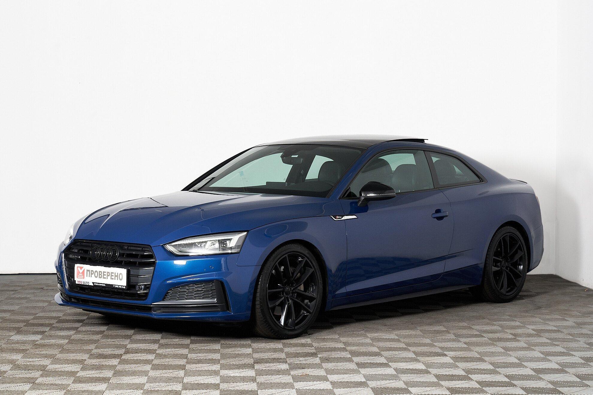 Audi A5 2019, синий